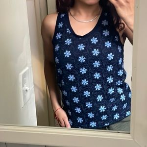 🌸$5 SALE‼️🌸J crew embroidered daisy tank